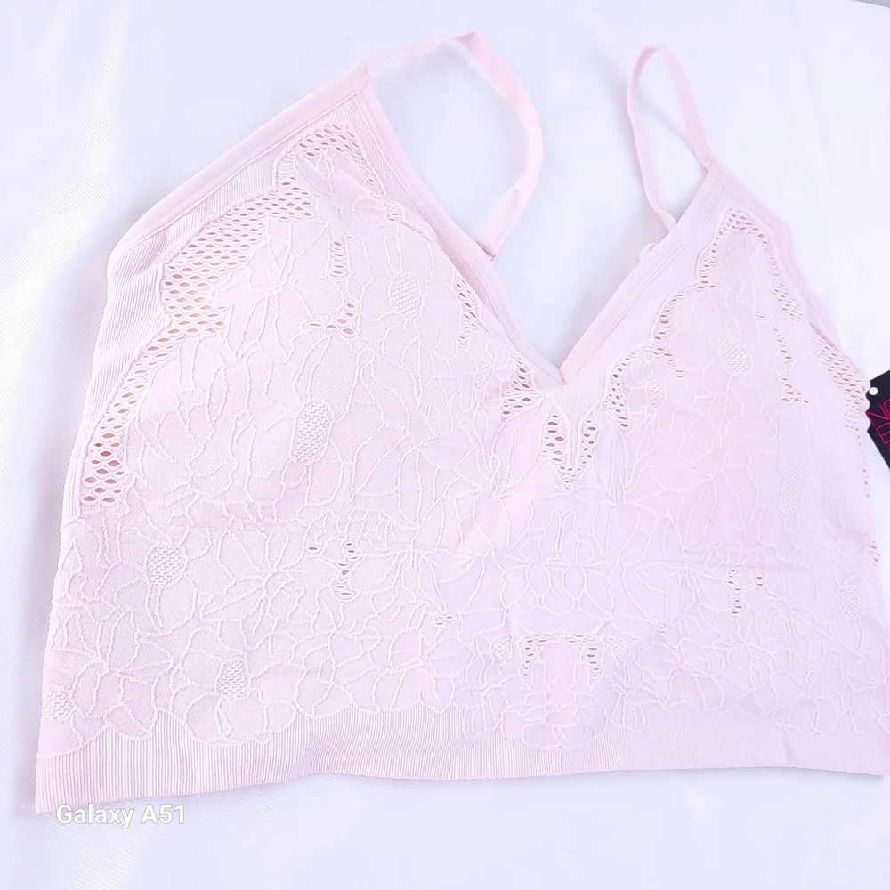 ❤️ NWT XXL No Boundaries Pink Wireless Bra with Adjustable Straps - Picture 3 of 8